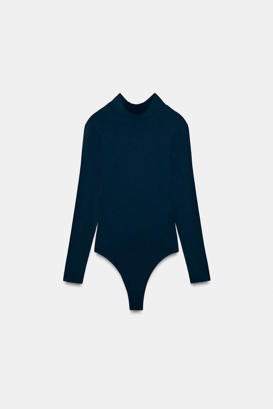 Zara Polyamide Tie-Detail Bodysuit