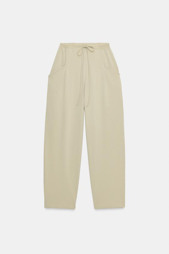 Zara Textured Trousers with Pockets