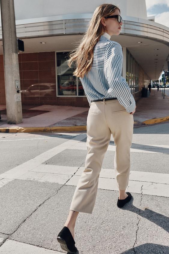 Zara Straight Trousers with Belt
