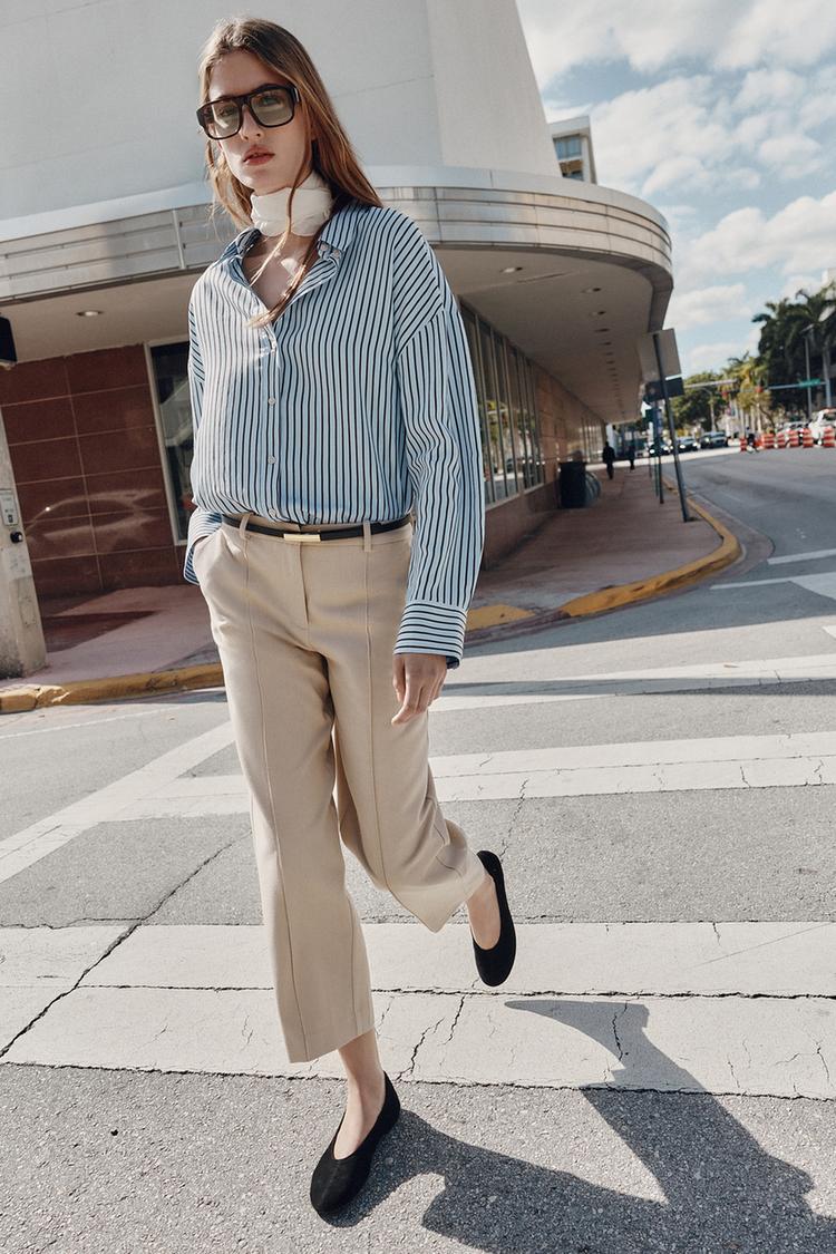 Zara Straight Trousers with Belt