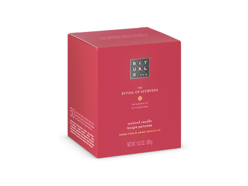 Rituals Ritual of Ayurveda Scented Candle in Indian Rose & Sweet Almond Oil