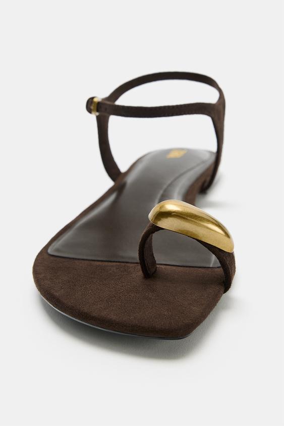 Zara Sandals with Metal Detail (Additional Sizes)