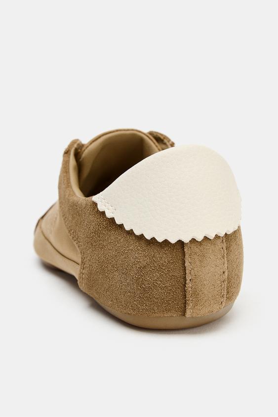 Zara Soft Derby Trainers (Brown)