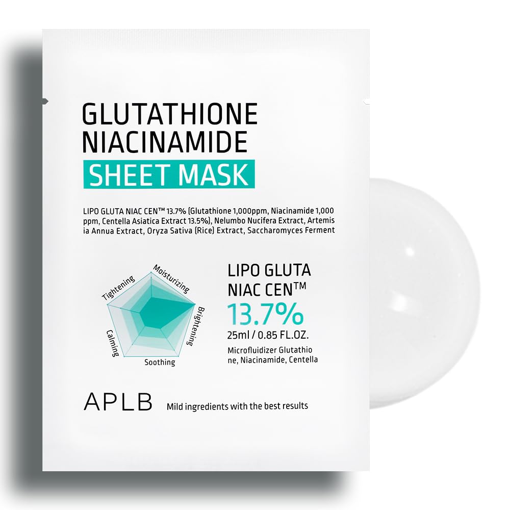 APLB Glutathione Niacinamide Sheet Mask (x10)