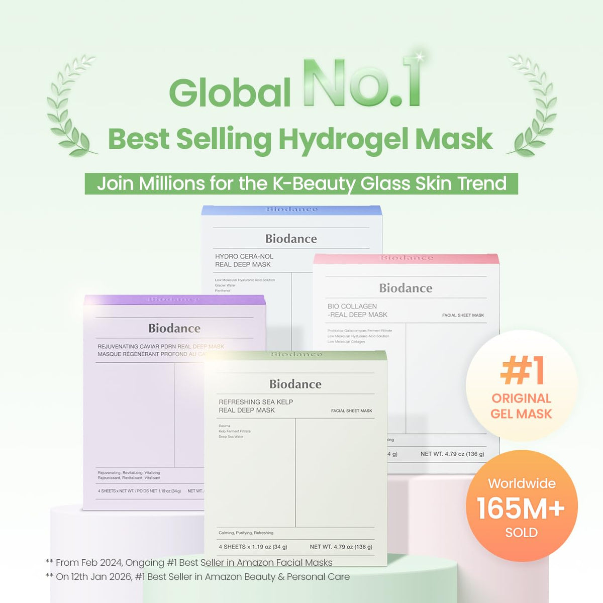 Biodance Refreshing Sea Kelp Real Deep Mask (Calming & Purifying)