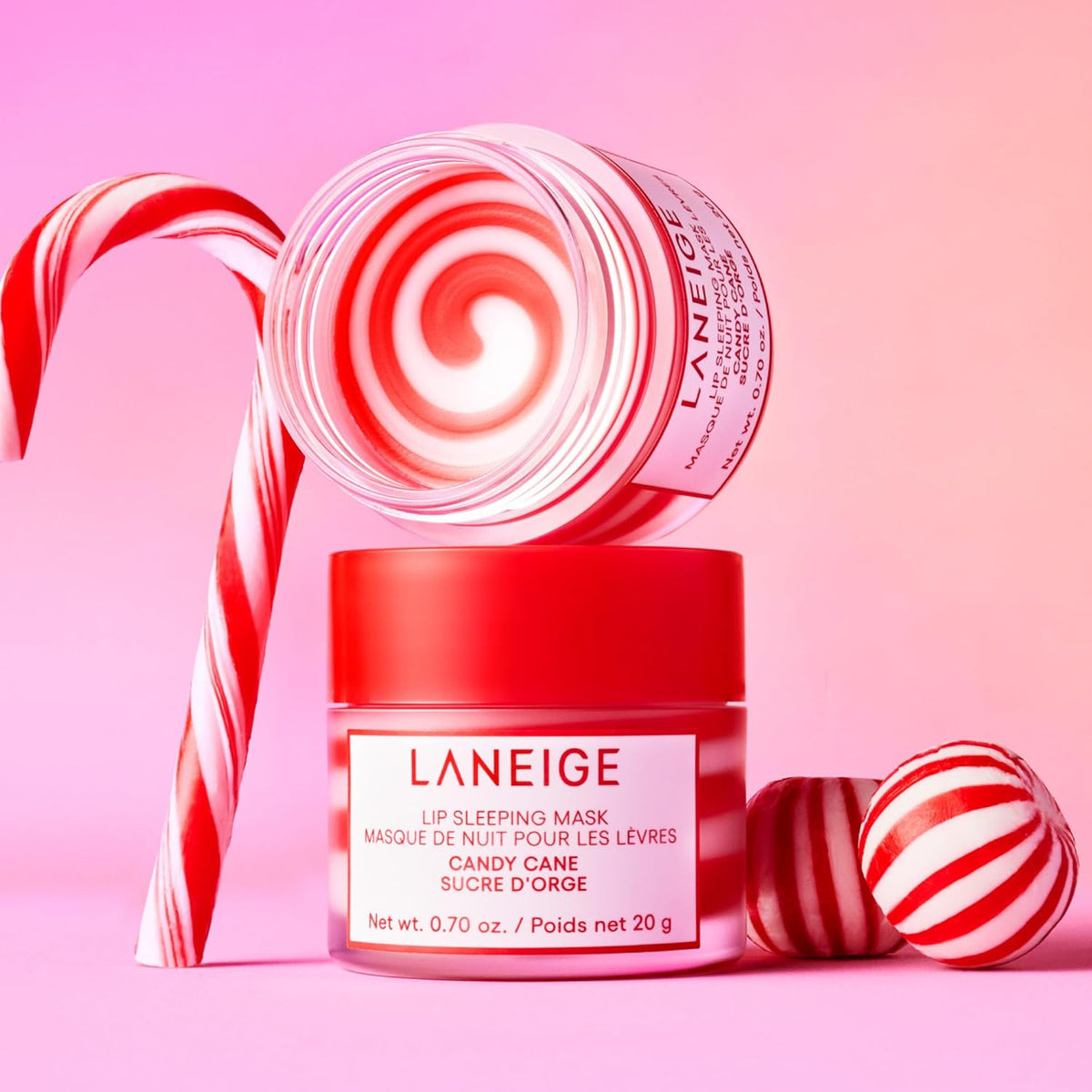 Laneige Lip Sleeping Mask in Candy Cane / Sucre d'Orge