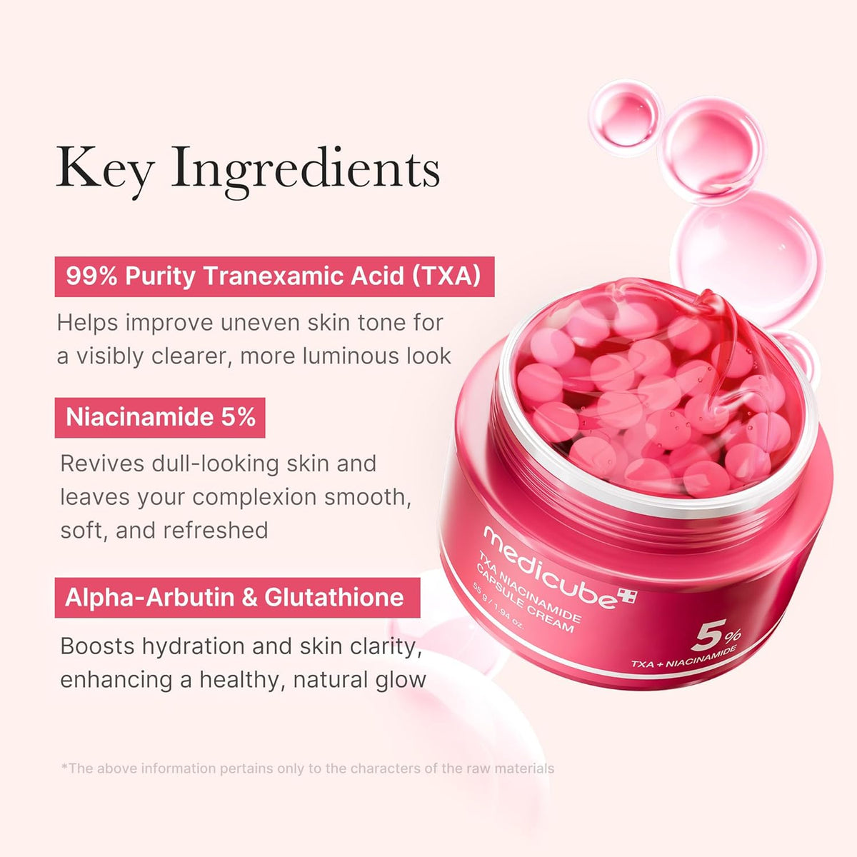 medicube TXA Niacinamide Capsule Cream 5%