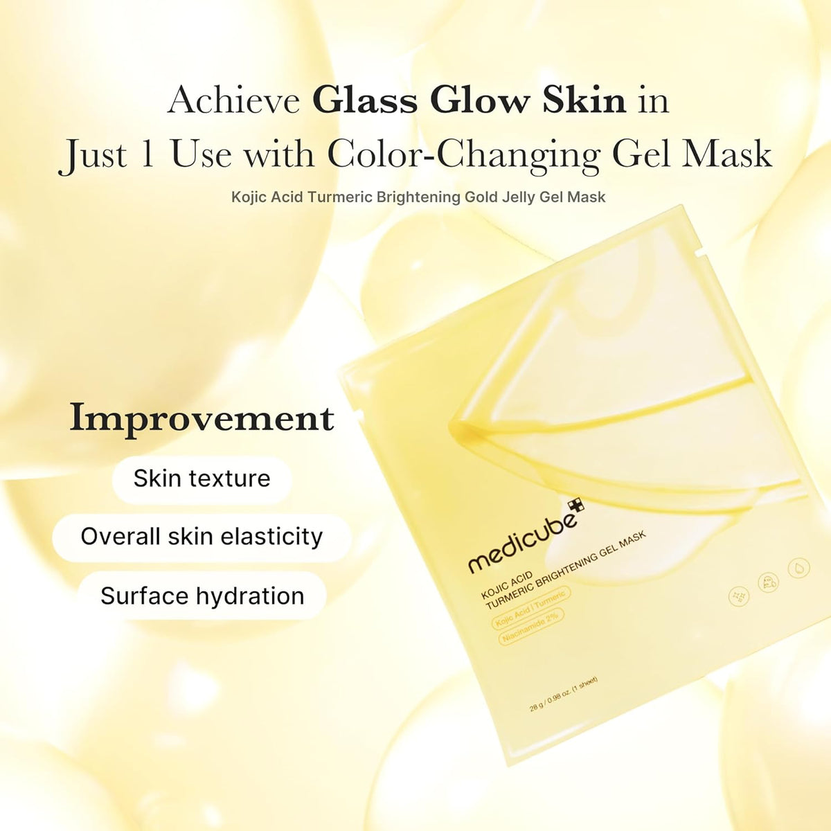 medicube Kojic Acid Turmeric Brightening Gel Mask