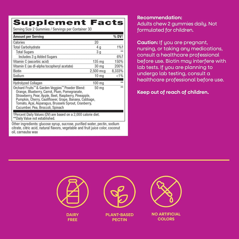 Nature's Bounty Hair Skin & Nails Gummy Multivitamin (50mg)