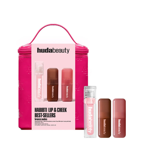 Huda Beauty Lip & Cheek Best-Sellers Set