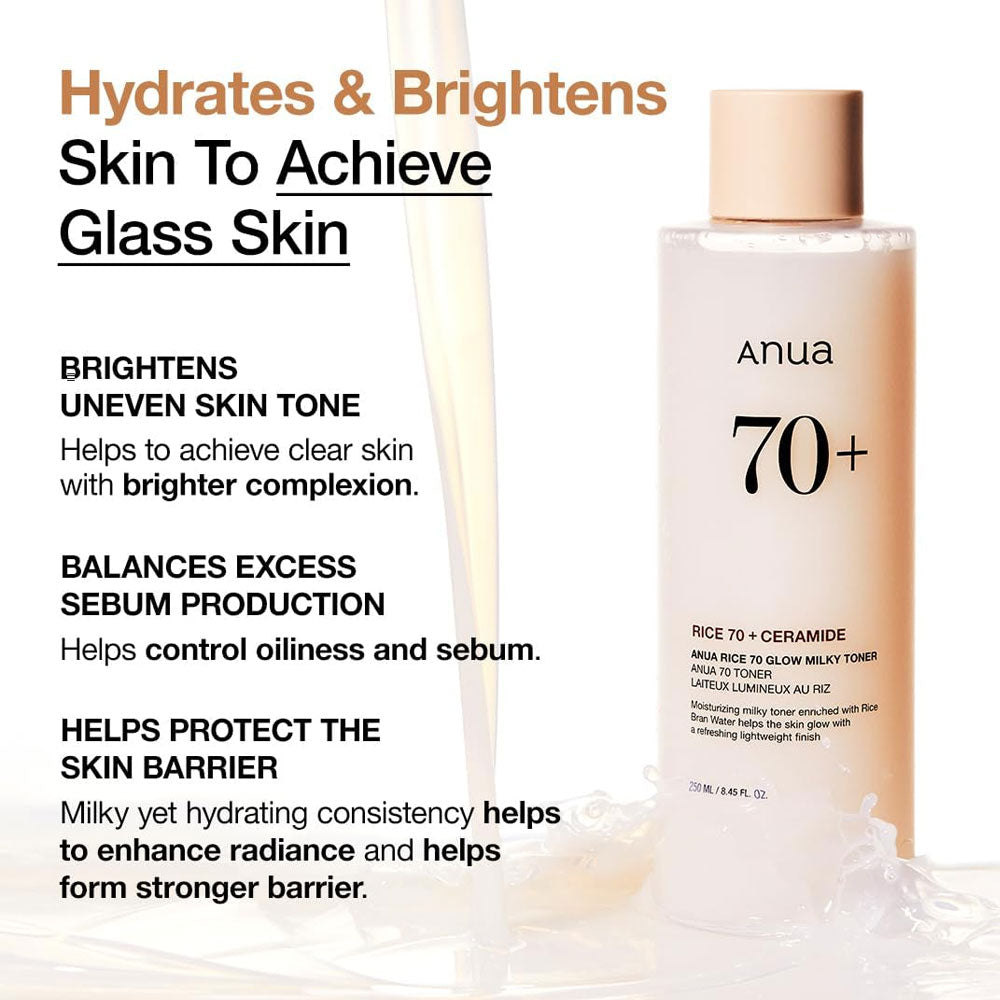 ANUA Rice 70 and Ceramide Toner