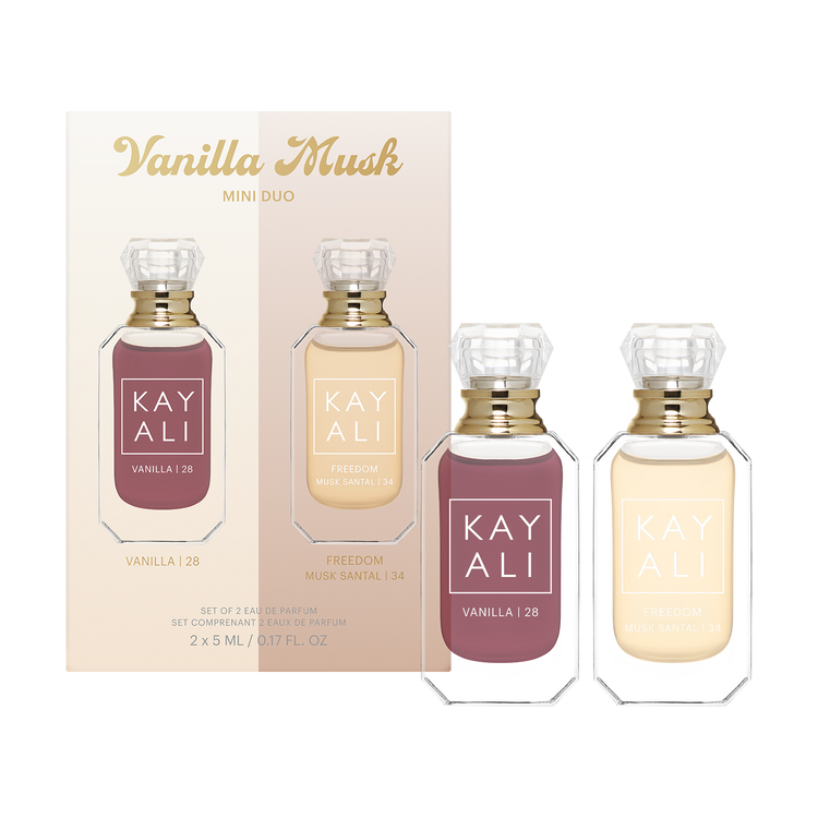Kayali Vanilla Mush Mini Duo with Vanilla 28 and Freedom Musk Santal 34