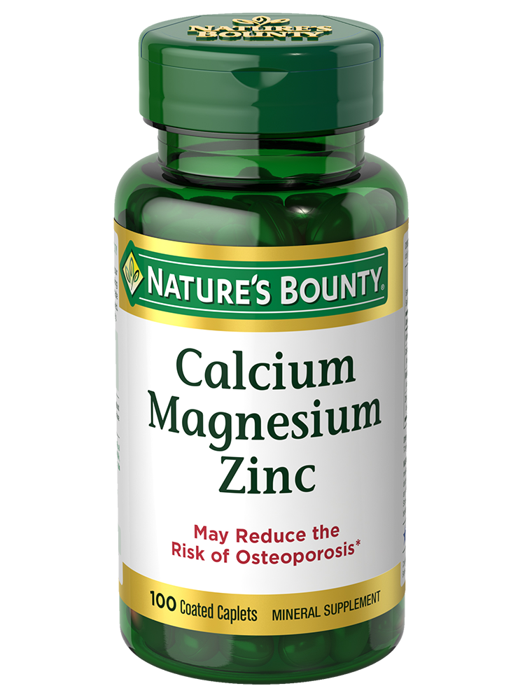 Nature's Bounty Calcium Magnesium Zinc with D3 Mineral Supplement