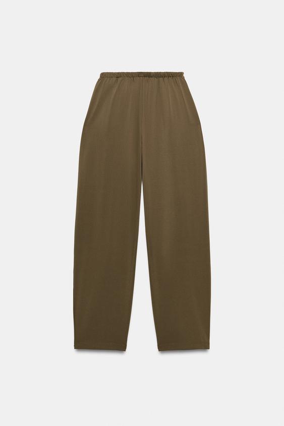 Zara Textured Trousers with Pockets