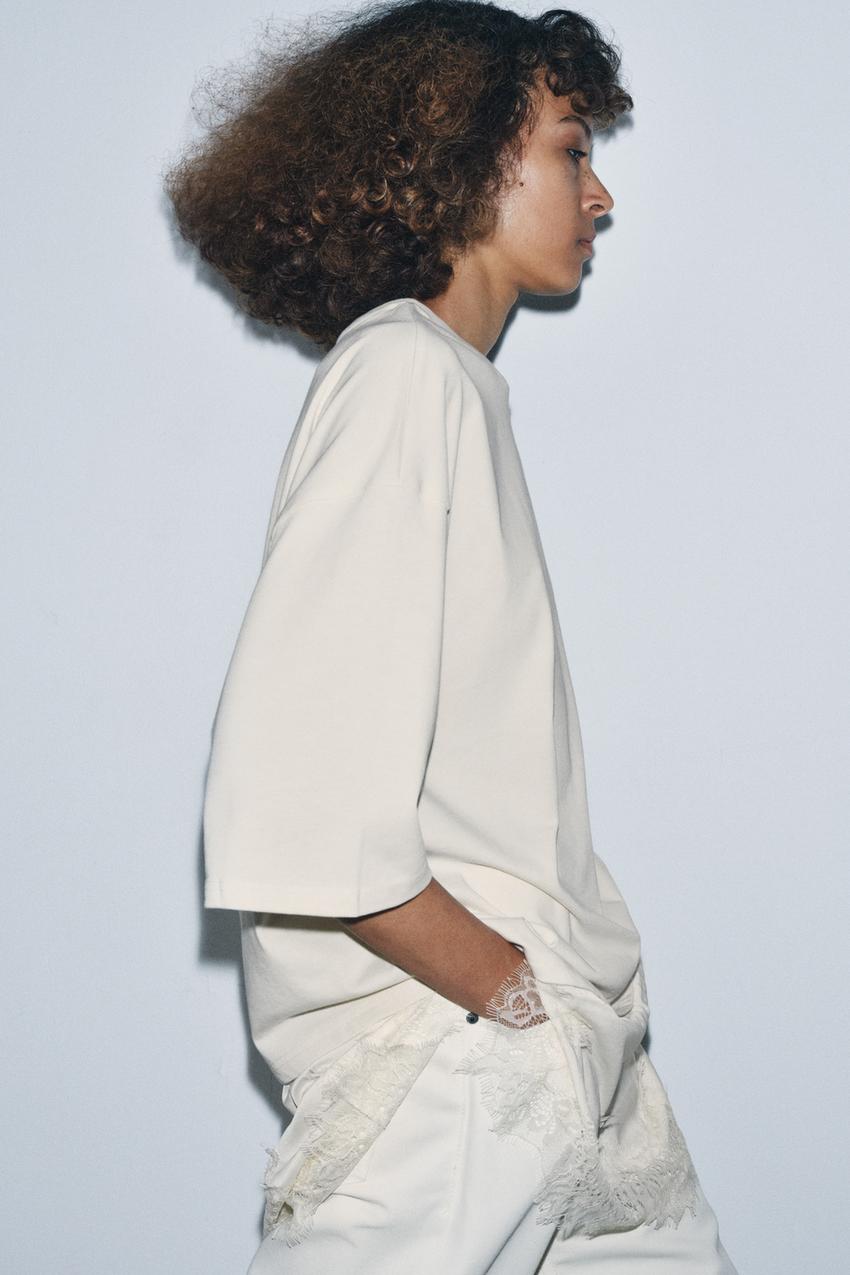 Zara Lace Combined T-Shirt
