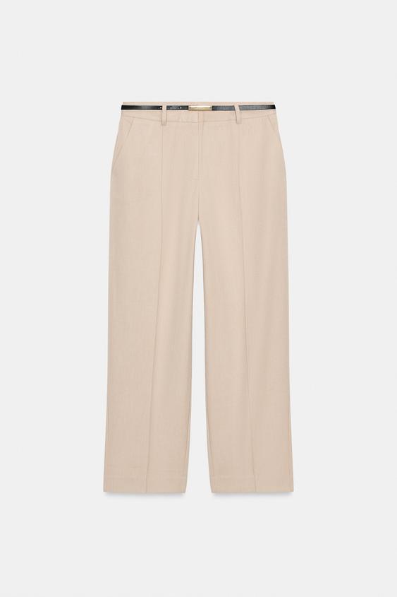 Zara Straight Trousers with Belt