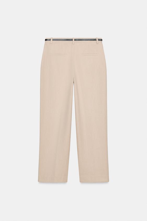 Zara Straight Trousers with Belt