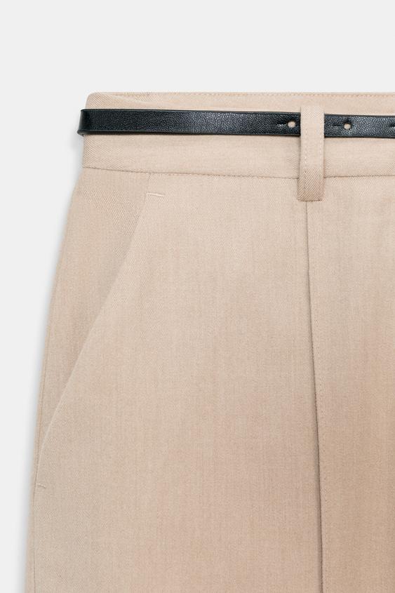 Zara Straight Trousers with Belt