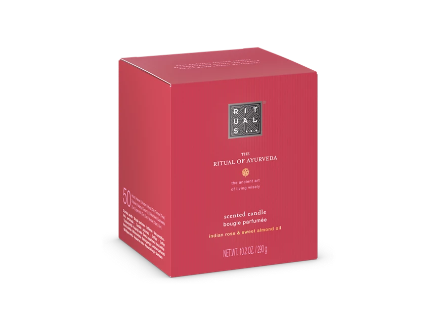 Rituals Ritual of Ayurveda Scented Candle in Indian Rose & Sweet Almond Oil