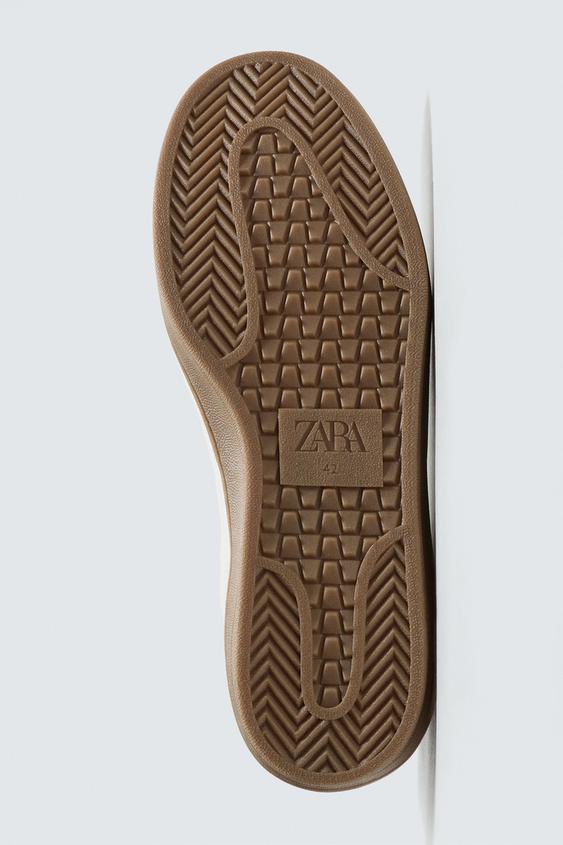 Zara Trainers with Contrast Sole (White)