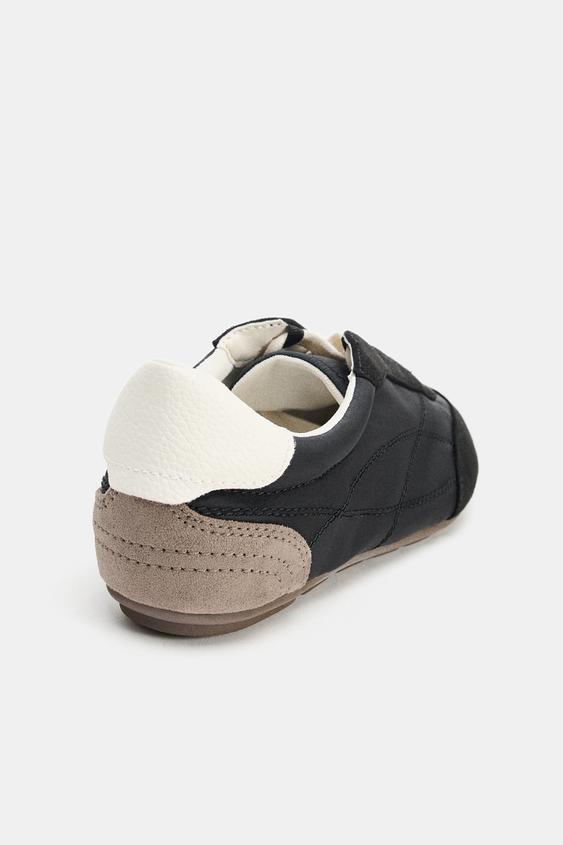 Zara Soft Contrast Running Trainers (Black)