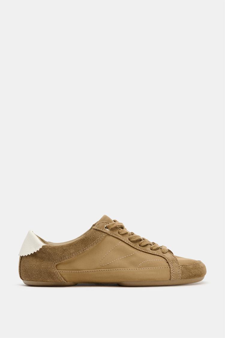 Zara Soft Derby Trainers (Brown)