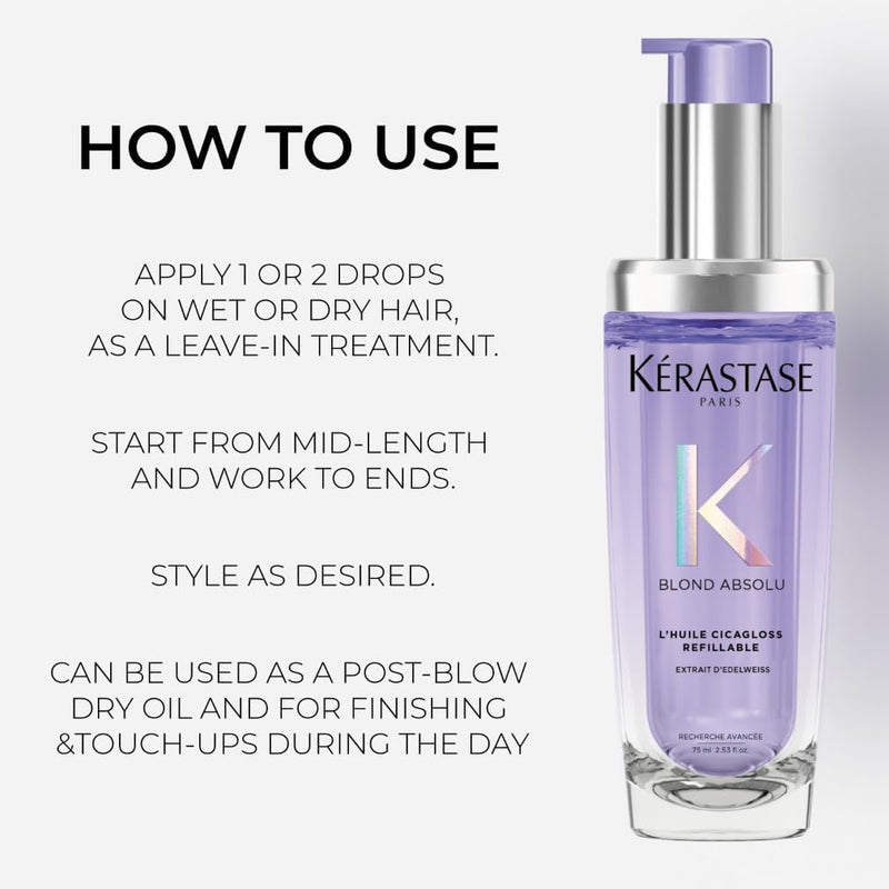 Kérastase Blond Absolu L'Huile Cicagloss (Extrait d'Edelweiss) 75ML