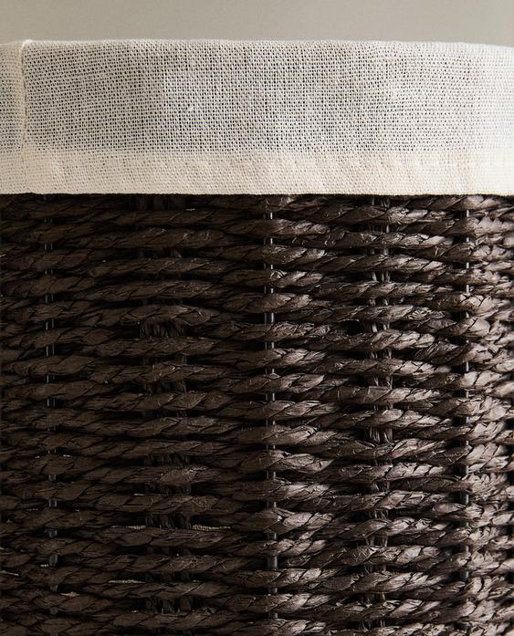 Zara Home Round Basket with Cotton Lining