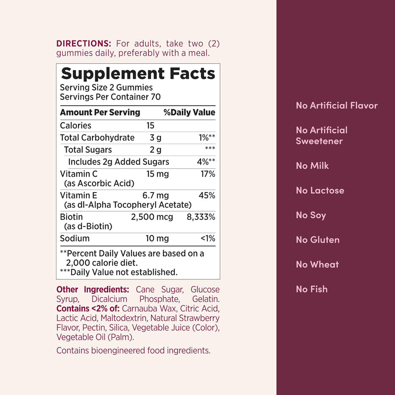 Nature's Bounty Dual Action Multi and Beauty Multigummies with Biotin 2500mcg