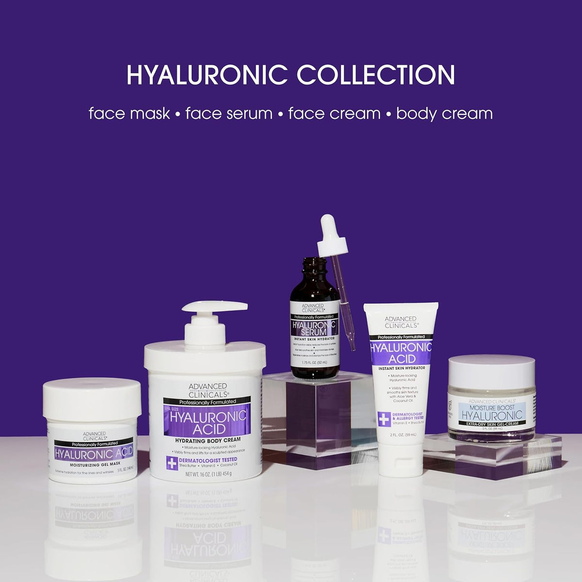 Advanced Clinicals Hyaluronic Acid Hydrating Body Cream Large 545g