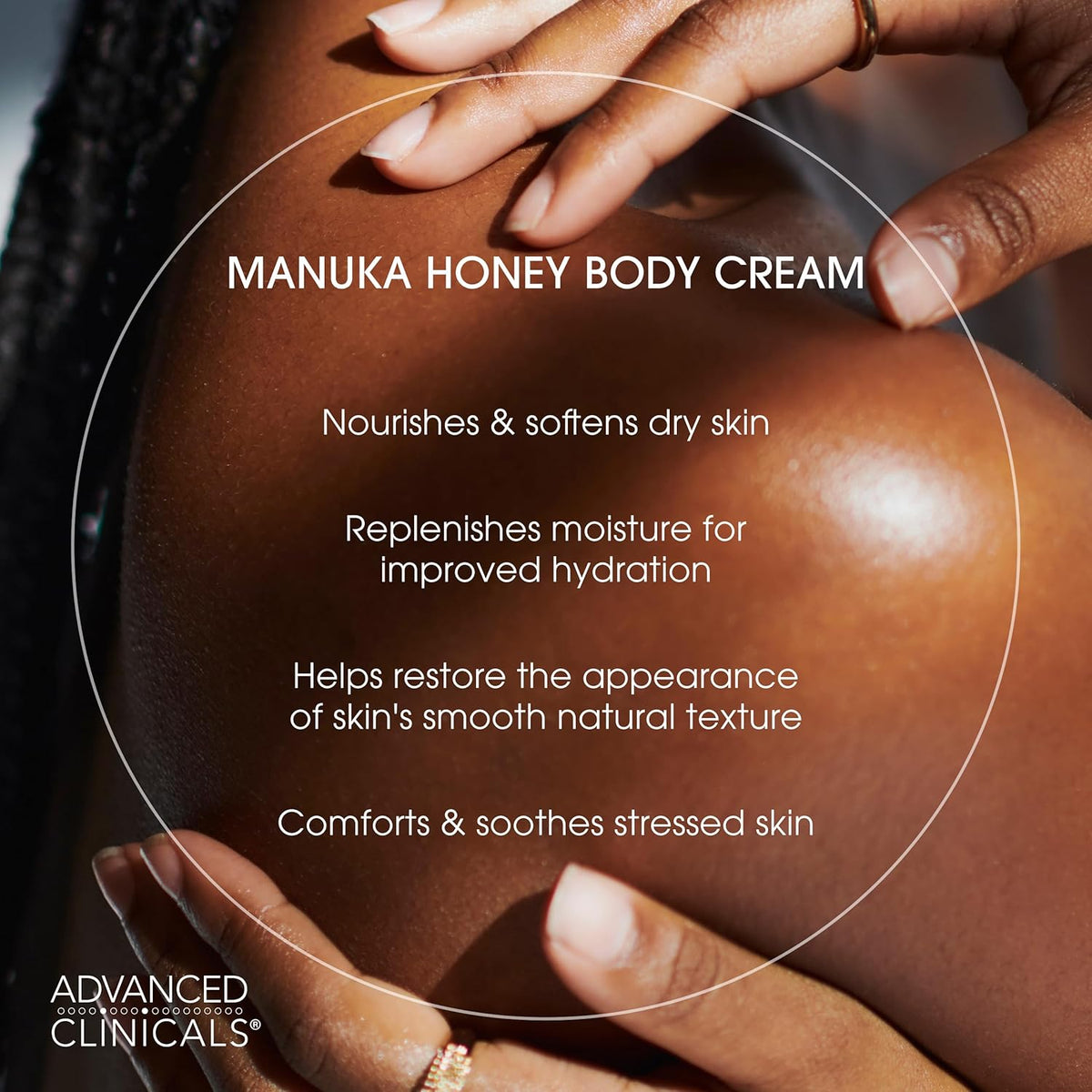 Advanced Clinicals Manuka Honey Restore and Hydrate Body Cream 454g