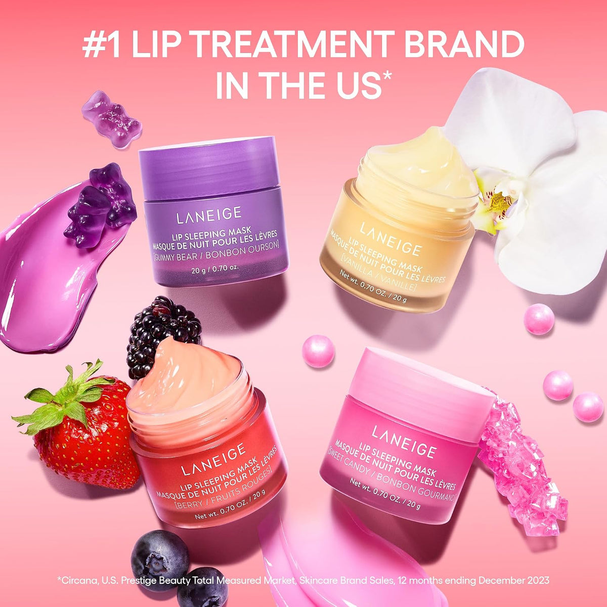 Laneige Lip Sleeping Mask in Candy Cane / Sucre d'Orge
