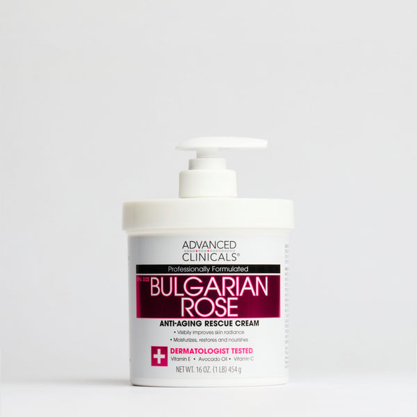 Advanced Clinicals Bulgarian Rose Anti-Aging Rescue Cream 454g