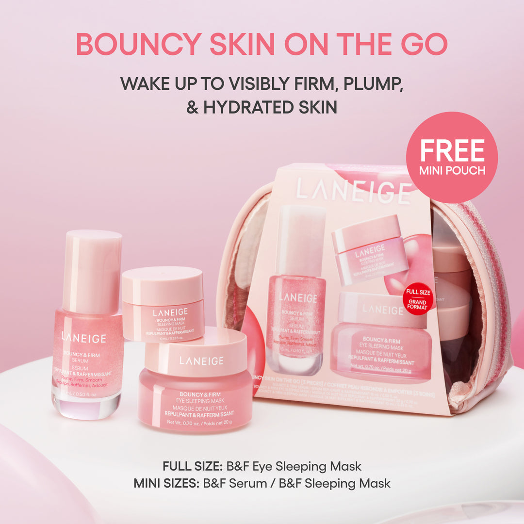Laneige Plump & Hydrate Trio (Bouncy Serum, Sleeping Mask and Eye Mask)