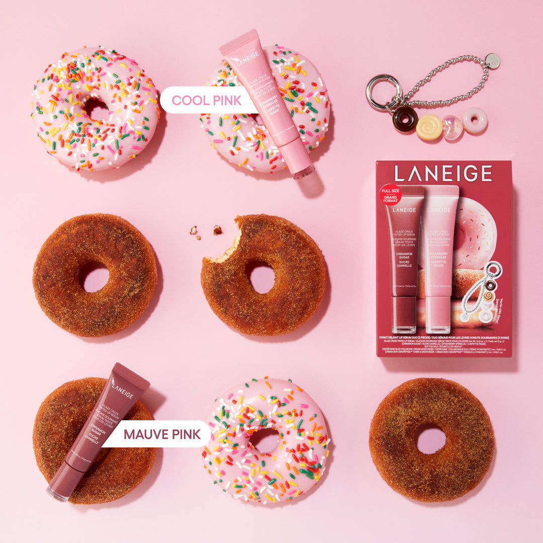 Laneige Donut Delight Lip Serum Duo with Mini Creams