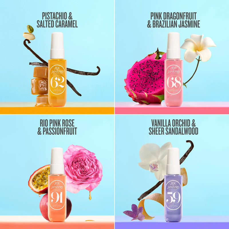 Sol de Janeiro Perfume Mist 30ml Mini Set in Cheirosas 62, 71, 40 and 68