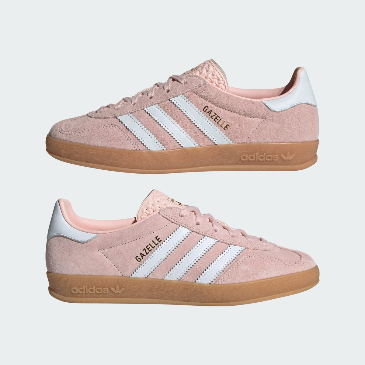 adidas Originals Gazelle Indoor Sneakers (Pink/White)