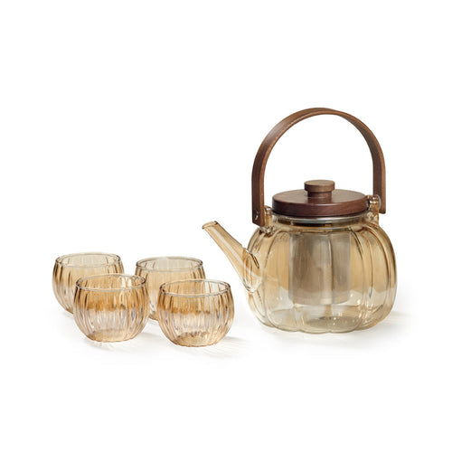 Tea Shop Pumpkin Teapot Set