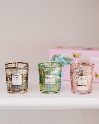 Baobab Collection Scented Candle Trio (Athens, Singapore, Paris)
