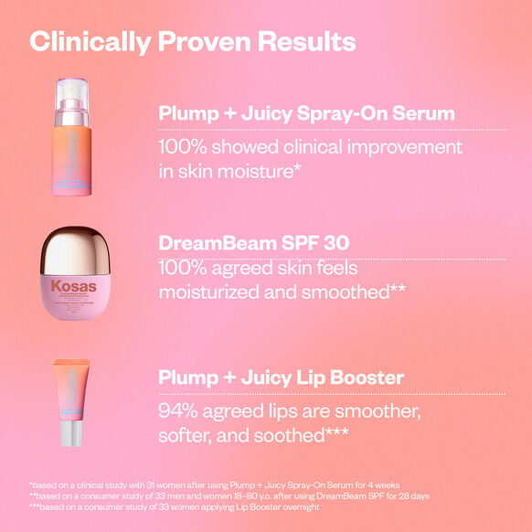 KOSAS Plump And Juicy Makeup Prep Skincare Set