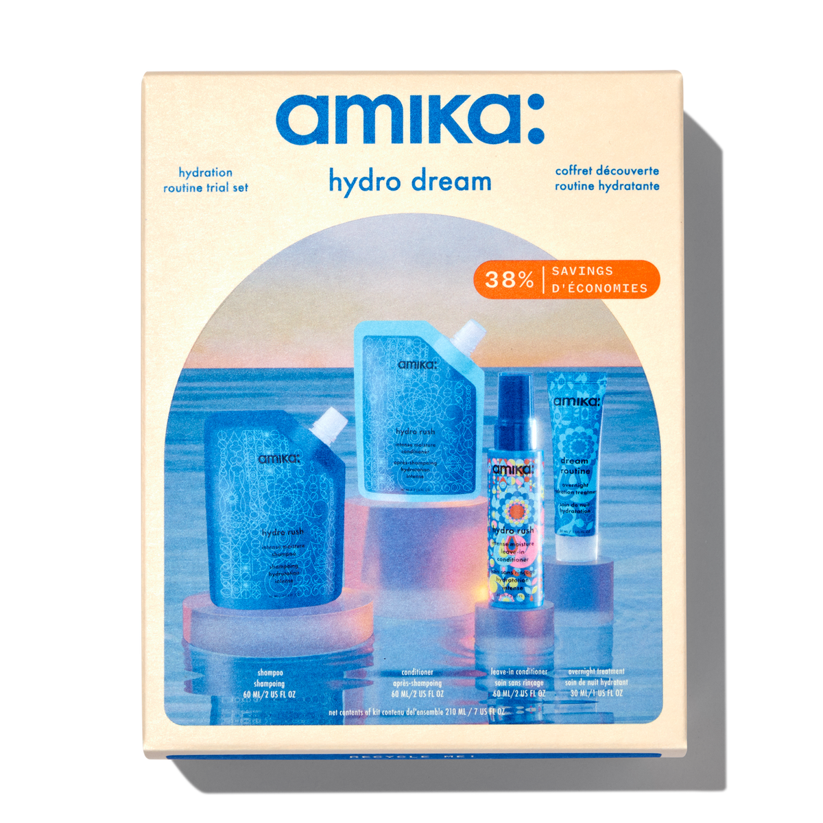 amika Hydro Dream Hydration Routine Trial Set