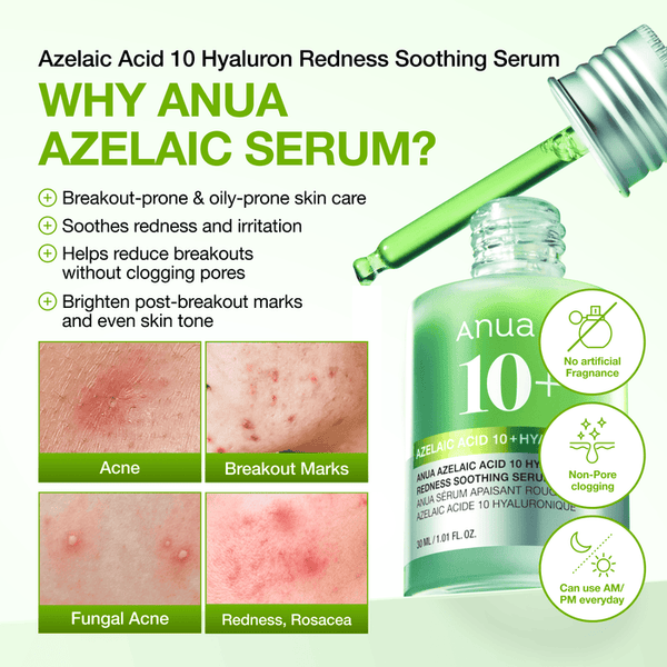 ANUA Azelaic Acid 10% and Hyaluronic Serum