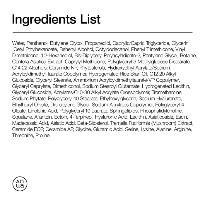 ANUA Ceramide 3 and Panthenol Moisturiser