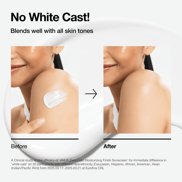 ANUA Zero-Cast Sunscreen SPF50+