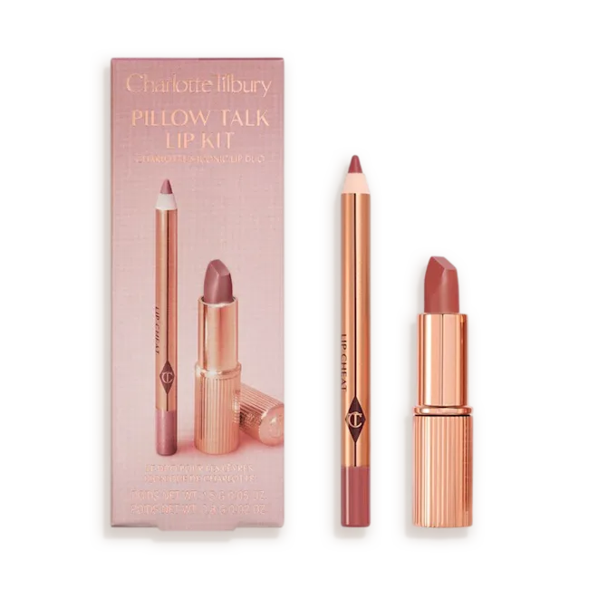 Charlotte Tilbury Glossy Lip Kit Pillow Talk Mini